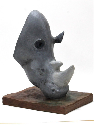 Buste rhinoceros terre - buste,